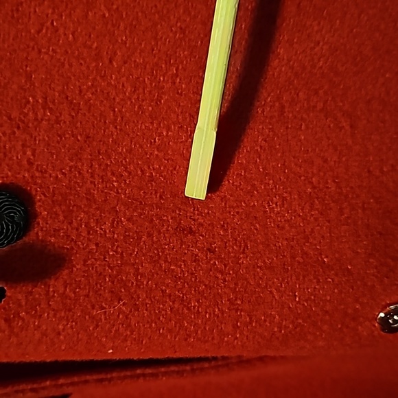 Rothschild Vintage ILGWU Red and Black Faux Fur Wool Coat Girls Size 10 - Picture 8 of 11